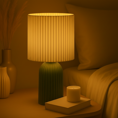 Calthea Lamp – Ambient Lighting | Modern Bedside or Shelf Accent